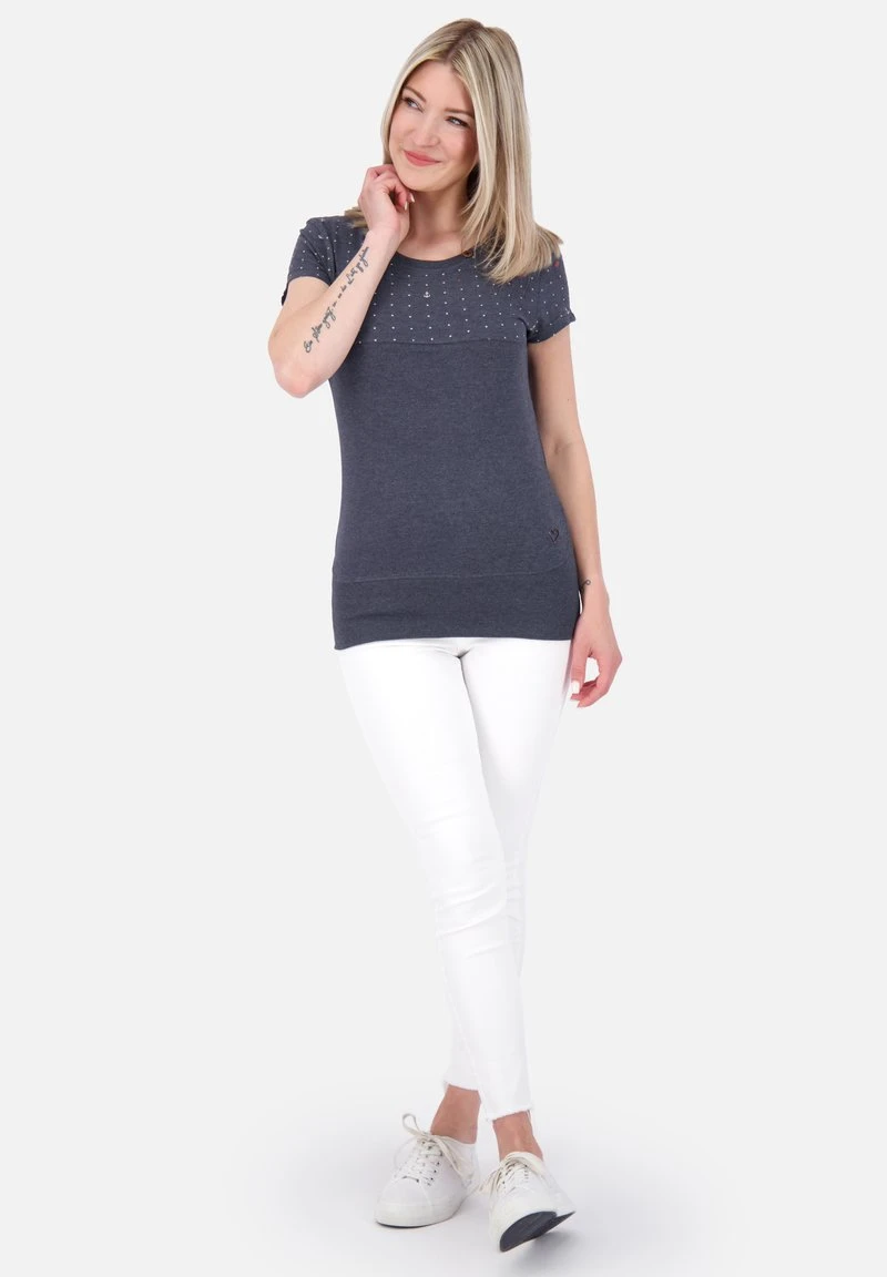 CORAAK B - T-Shirt Print - Marine Melange 2 CORAAK B - T-Shirt Print - Marine Melange – Bild 2