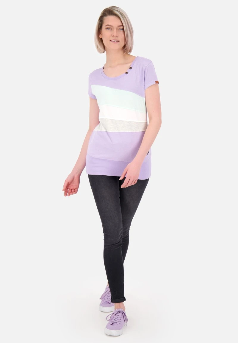 CLEMENTINAAK A - T-Shirt Print - Digital Lavender Melange 2 CLEMENTINAAK A - T-Shirt Print - Digital Lavender Melange – Bild 2