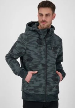 TRASHERAK B TITEL - Sweatjacke - Dark Forest Melange