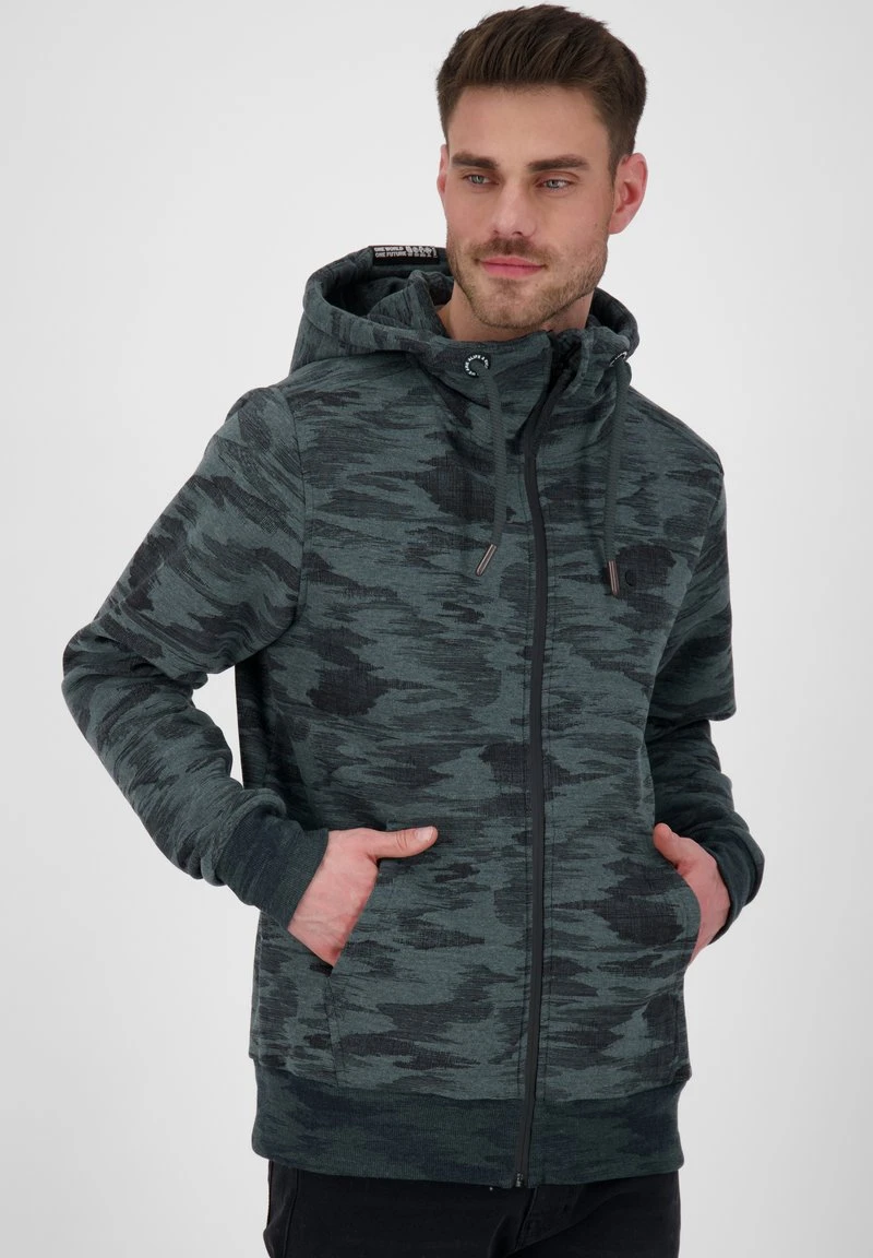 TRASHERAK B TITEL - Sweatjacke - Dark Forest Melange 1 TRASHERAK B TITEL - Sweatjacke - Dark Forest Melange