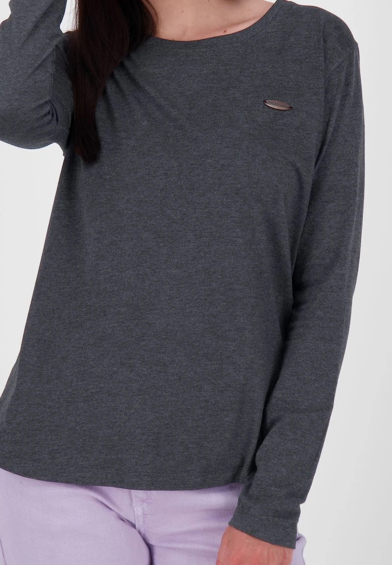 LEAAK A - Langarmshirt - Moonless Melange 4 LEAAK A - Langarmshirt - Moonless Melange – Bild 4