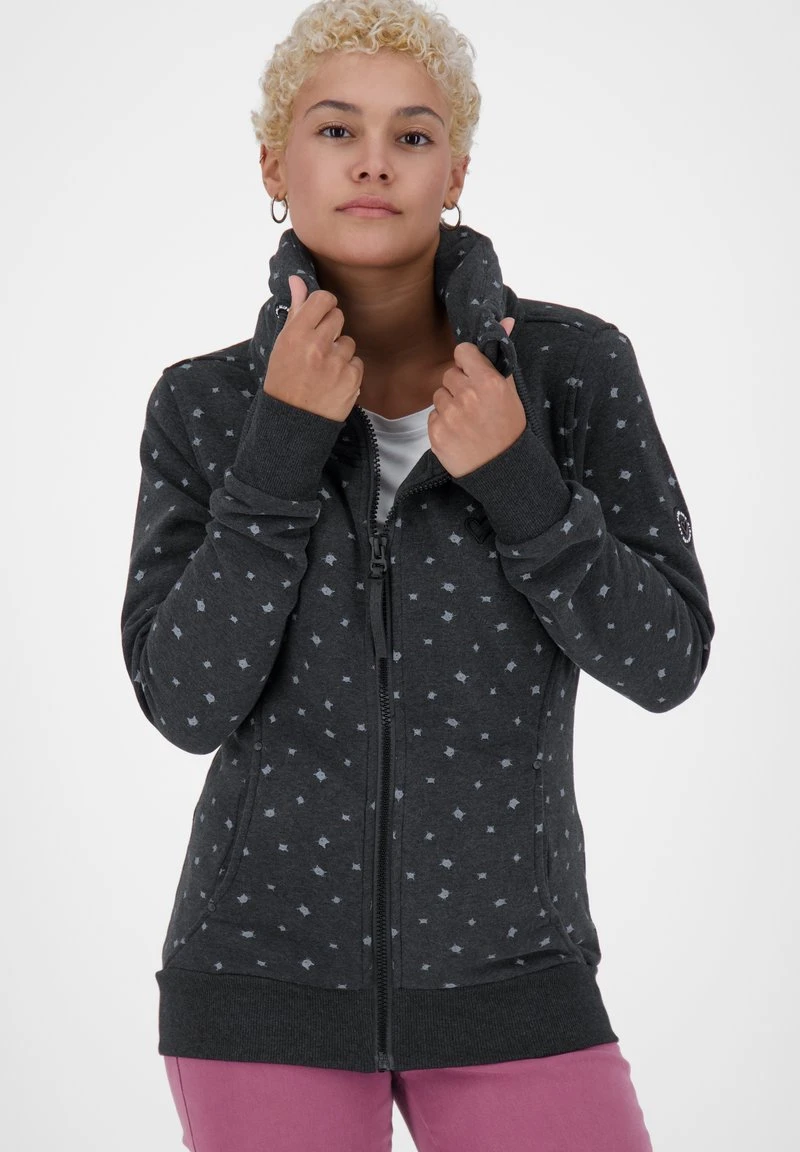 VIVIANAK - Sweatjacke - Moonless Melange 1 VIVIANAK - Sweatjacke - Moonless Melange
