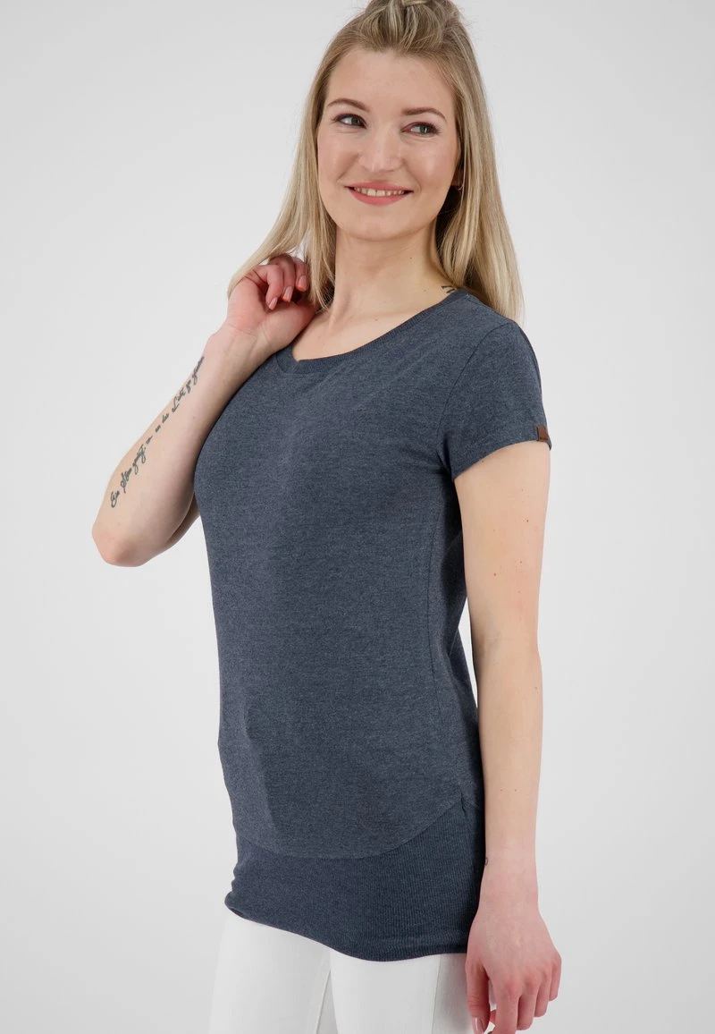 KIKOAK A - T-Shirt Basic - Marine Melange 5 KIKOAK A - T-Shirt Basic - Marine Melange – Bild 5