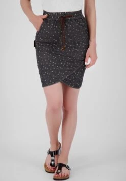 LUCIAK B - Wickelrock - Black Denim