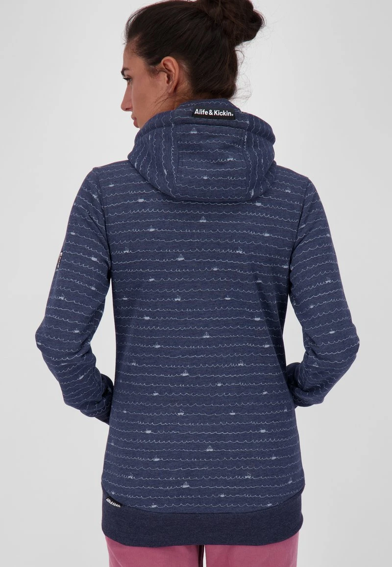 YASMIN - Sweatjacke - Marine Melange 3 YASMIN - Sweatjacke - Marine Melange – Bild 3