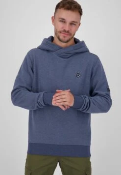 JOHNAK A SWEAT - Kapuzenpullover - Nightblue Melange