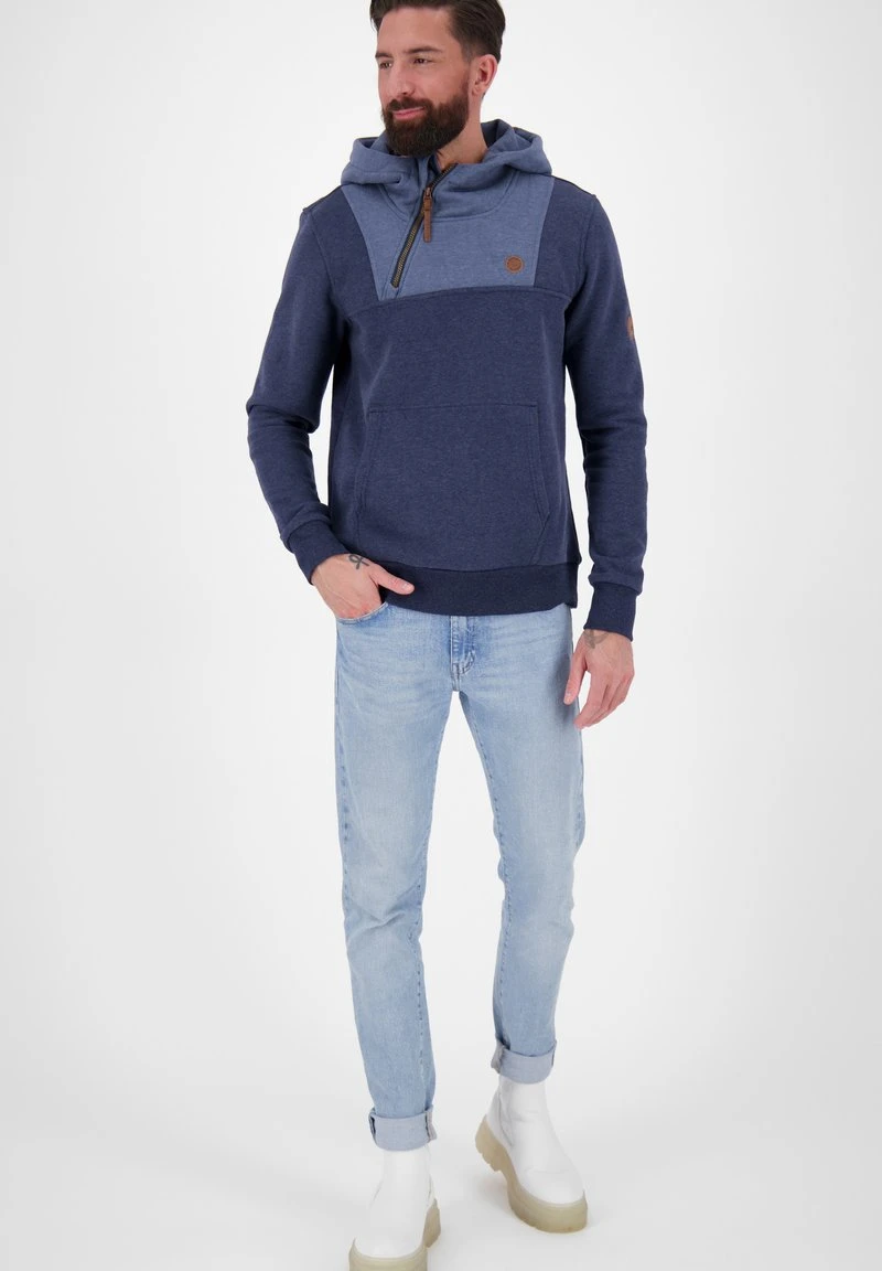 Kapuzenpullover - Marine Melange 2 Kapuzenpullover - Marine Melange – Bild 2