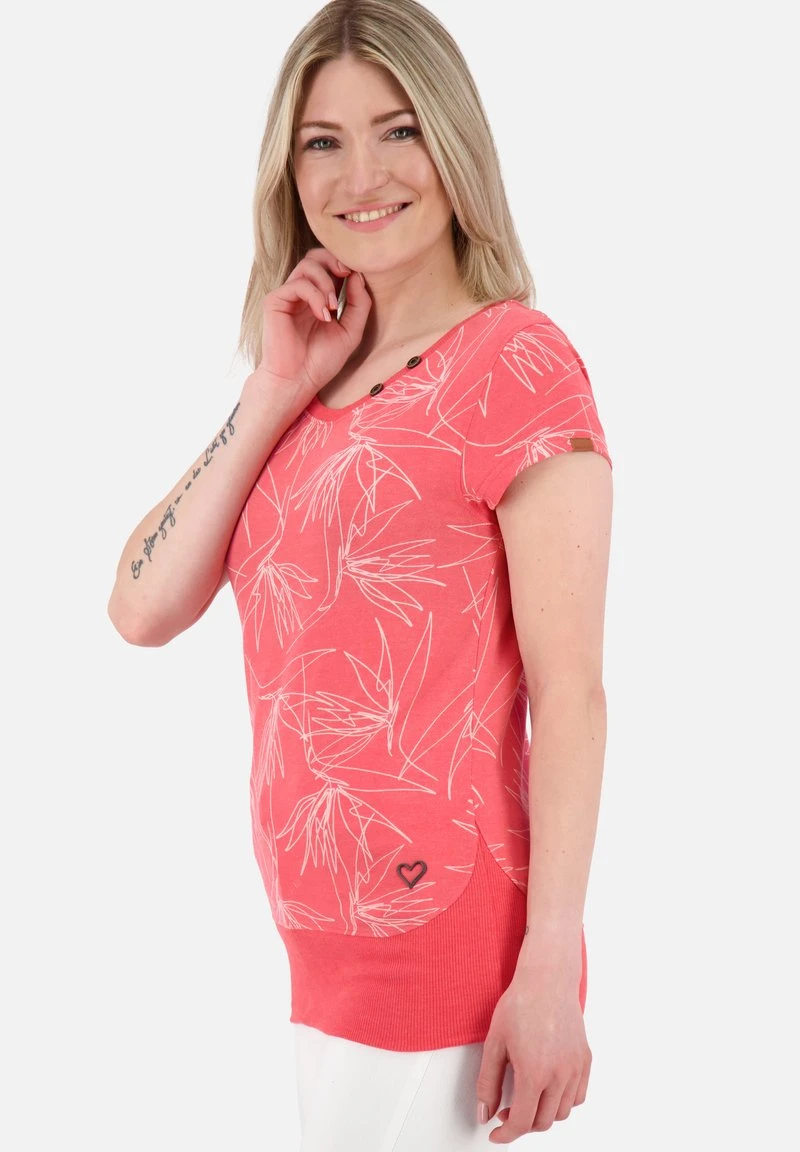 COCOAK B - T-Shirt Print - Coral Melange 4 COCOAK B - T-Shirt Print - Coral Melange – Bild 4