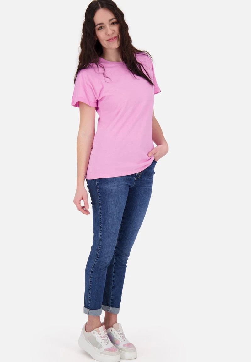 MALAIKAAK A - T-Shirt Basic - Bubblegum Melange 2 MALAIKAAK A - T-Shirt Basic - Bubblegum Melange – Bild 2