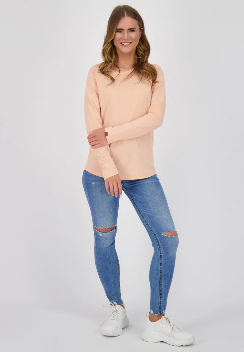 LEANA - Langarmshirt - Apricot Melange 2 LEANA - Langarmshirt - Apricot Melange – Bild 2