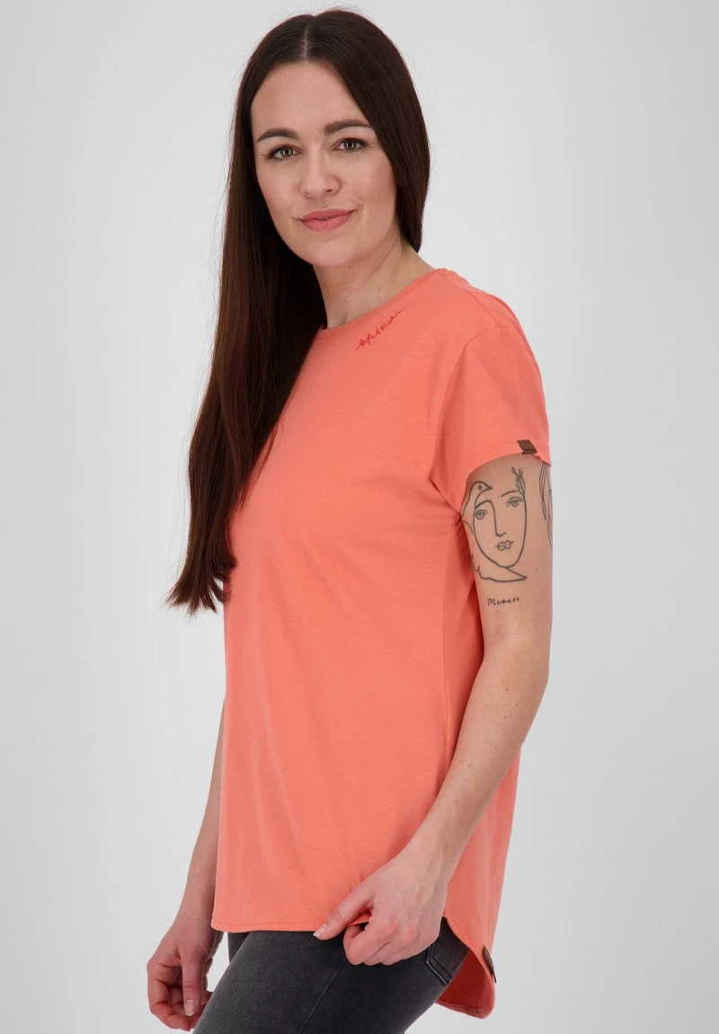 MINNYAK - T-Shirt Basic - Salmon Melange 5 MINNYAK - T-Shirt Basic - Salmon Melange – Bild 5