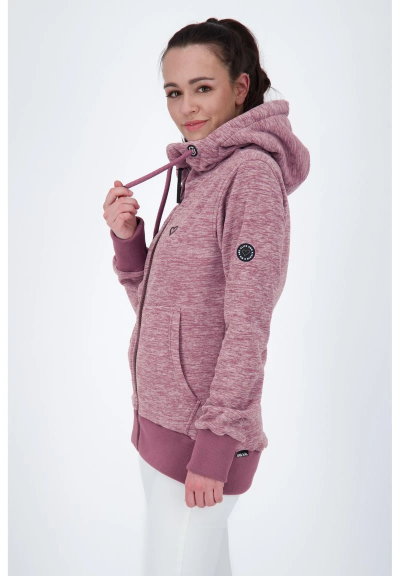 YASMINAK F - Sweatjacke - Mulberry Melange 5 YASMINAK F - Sweatjacke - Mulberry Melange – Bild 5