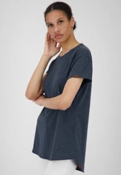 MINNYAK - T-Shirt Basic - Marine Melange 9 MINNYAK - T-Shirt Basic - Marine Melange -Alife & Kickin 4140b2ea80814d31a970539fcd9d875b