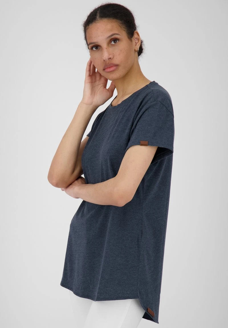 MINNYAK - T-Shirt Basic - Marine Melange 4 MINNYAK - T-Shirt Basic - Marine Melange – Bild 4