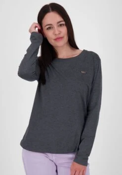 LEAAK A - Langarmshirt - Moonless Melange