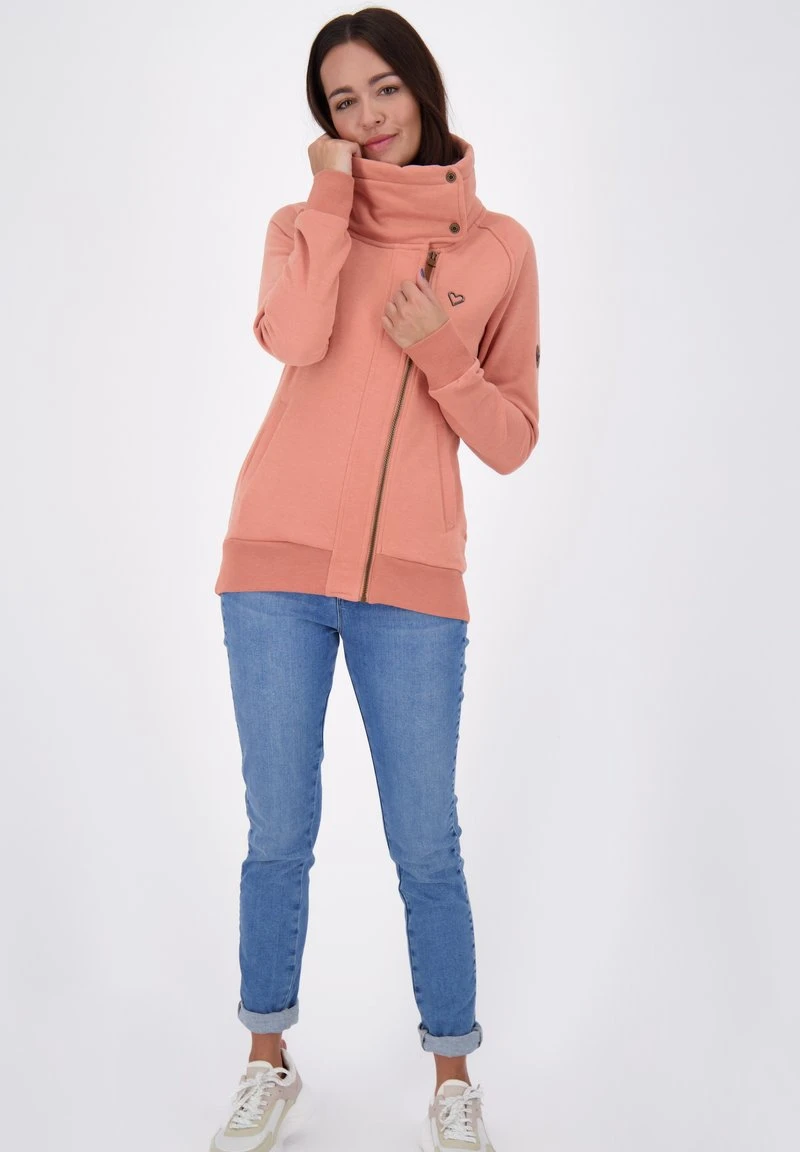 MERTEAK - Sweatjacke - Mahagonium Melange 2 MERTEAK - Sweatjacke - Mahagonium Melange – Bild 2