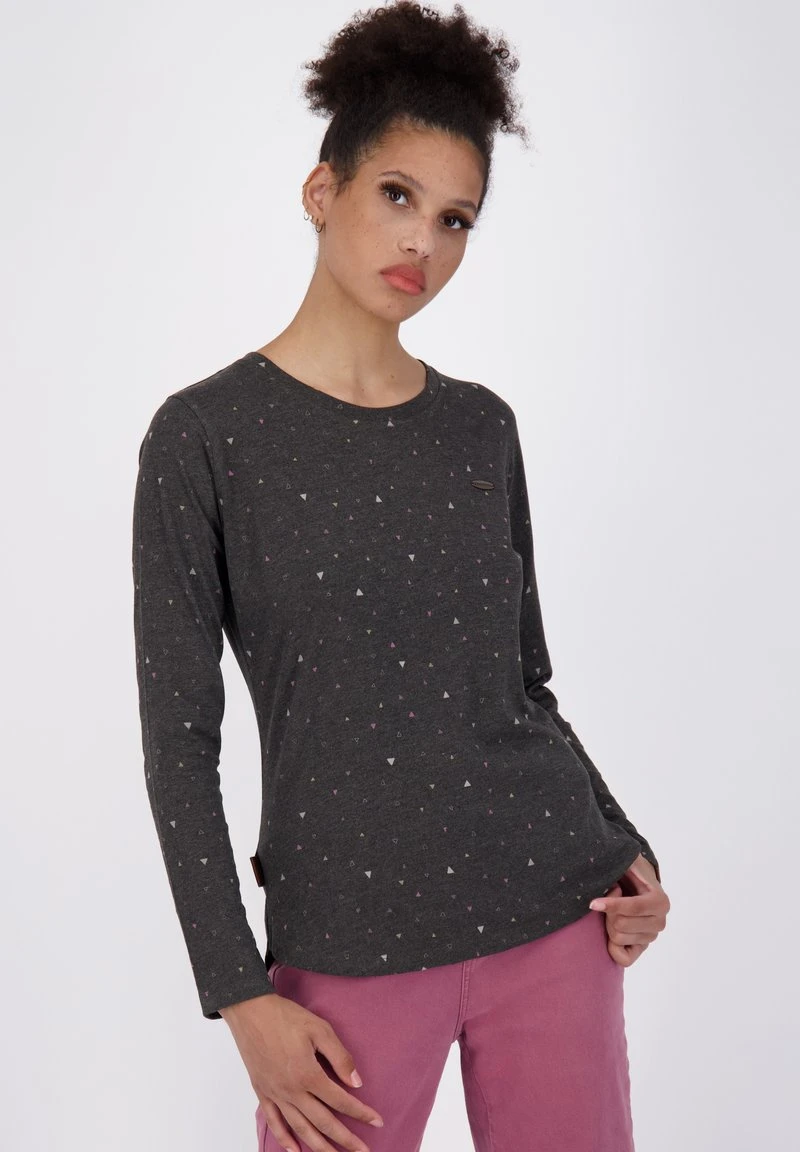 LEAAK - Langarmshirt - Moonless Melange 1 LEAAK - Langarmshirt - Moonless Melange