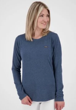 LEAAK A - Langarmshirt - Marine Melange