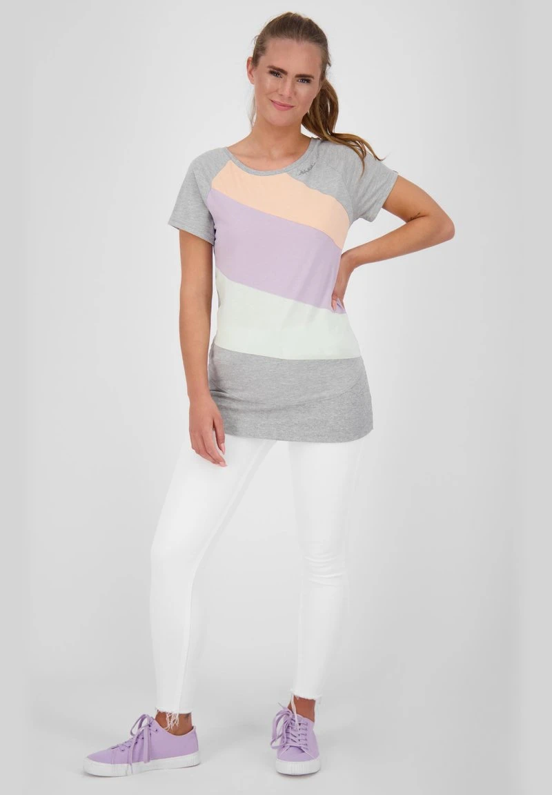 LENI - T-Shirt Print - Cloudy Melange 2 LENI - T-Shirt Print - Cloudy Melange – Bild 2