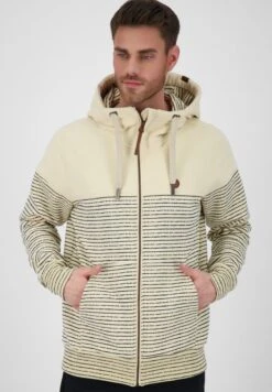 HURRICANE - Sweatjacke - Creme Melange