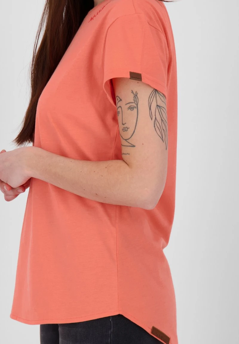 MINNYAK - T-Shirt Basic - Salmon Melange 6 MINNYAK - T-Shirt Basic - Salmon Melange – Bild 6