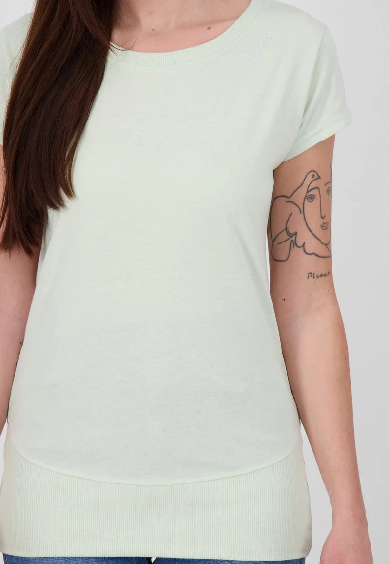 KIKOAK A - T-Shirt Basic - Teal Melange 4 KIKOAK A - T-Shirt Basic - Teal Melange – Bild 4