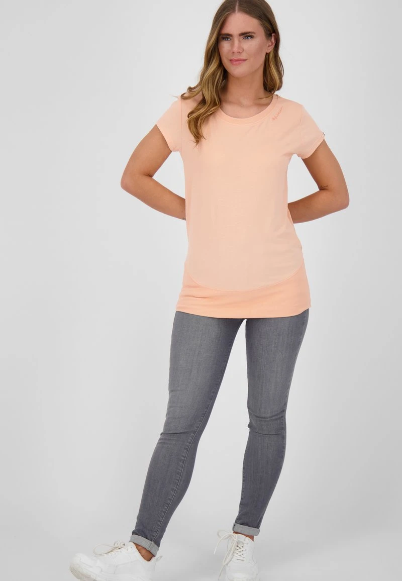 KIKOAK A - T-Shirt Basic - Apricot Melange 2 KIKOAK A - T-Shirt Basic - Apricot Melange – Bild 2