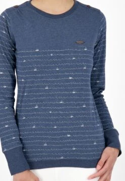 LEONIEAK B LONGSLEEVE - Langarmshirt - Marine Melange -Alife & Kickin 581dda546a16462c80cec09d868615d8