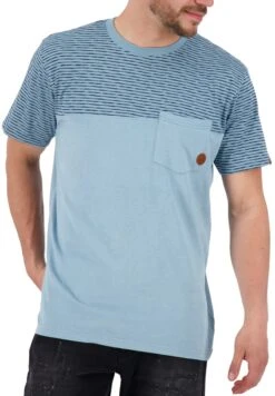 LEOPOLDAK KURZARM - T-Shirt Print - Storm Melange 11 LEOPOLDAK KURZARM - T-Shirt Print - Storm Melange -Alife & Kickin 5eba032391894702947fac6740c8dc22