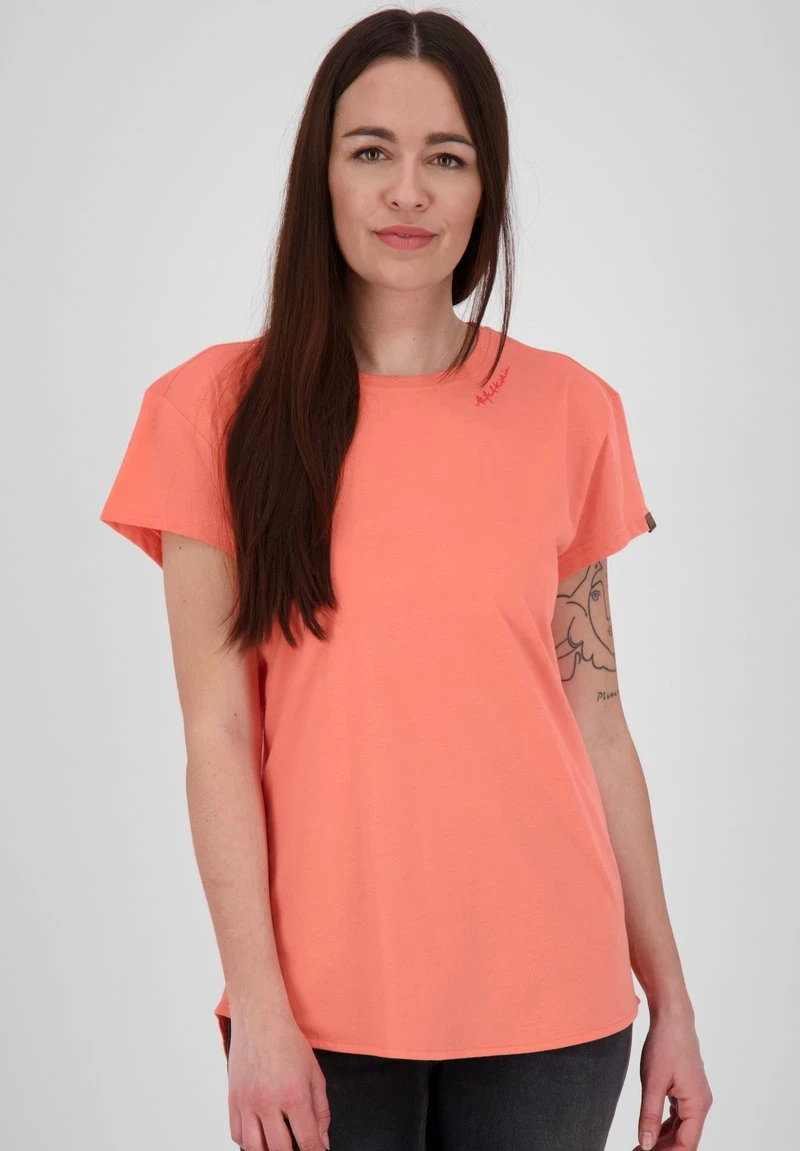 MINNYAK - T-Shirt Basic - Salmon Melange 1 MINNYAK - T-Shirt Basic - Salmon Melange