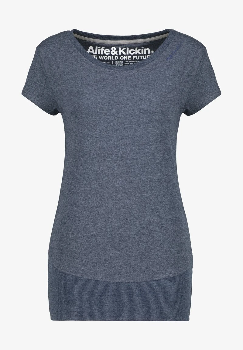 KIKOAK A - T-Shirt Basic - Marine Melange 6 KIKOAK A - T-Shirt Basic - Marine Melange – Bild 6