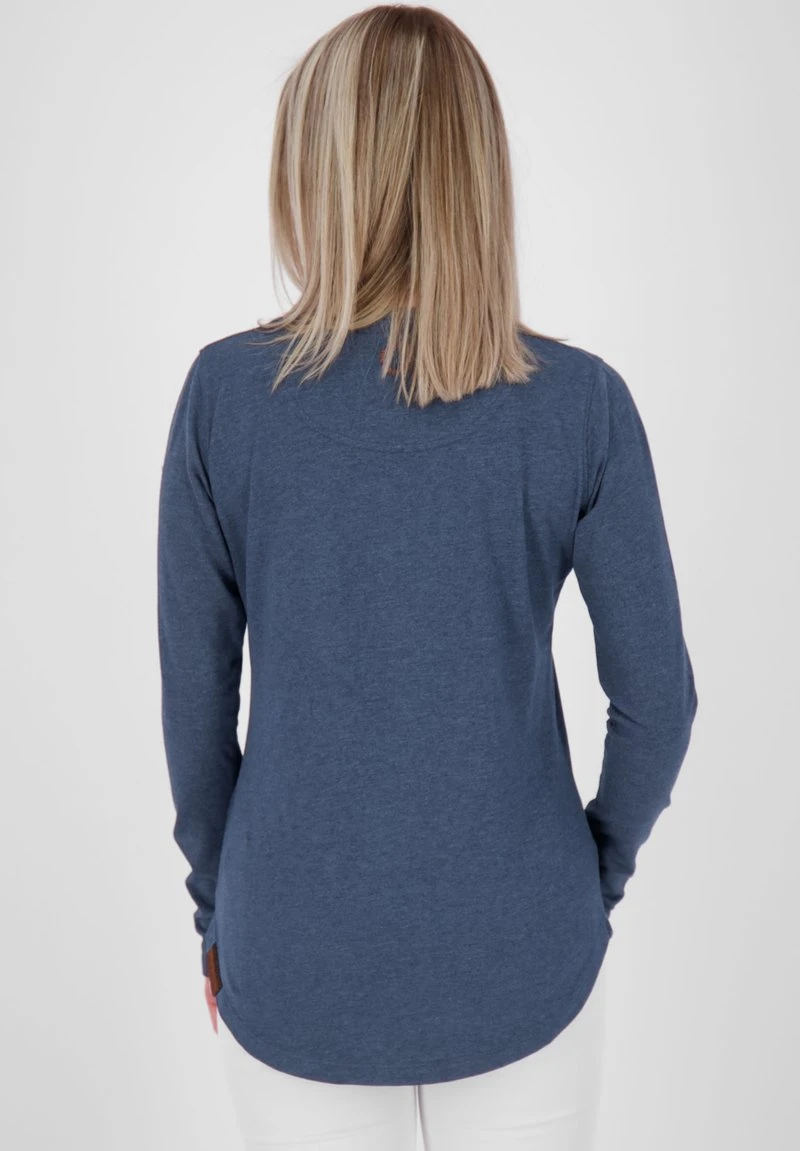 LEAAK A - Langarmshirt - Marine Melange 3 LEAAK A - Langarmshirt - Marine Melange – Bild 3