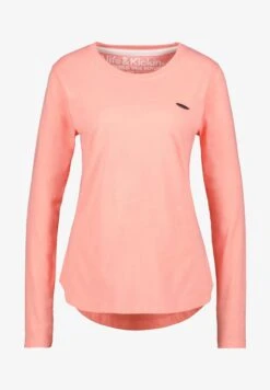 LEAAK A LONGSLEEVE - Langarmshirt - Peach Melange -Alife & Kickin 68970a3e45dd4347ad73ab07e45f7b42