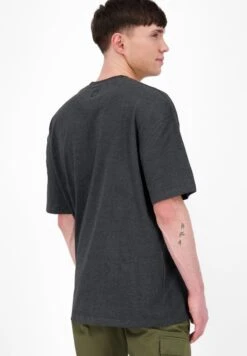 KURZARM - T-Shirt Basic - Moonless Melange 8 KURZARM - T-Shirt Basic - Moonless Melange -Alife & Kickin 6c3a9b60dc0346e7863ed9cb6ae7ac59