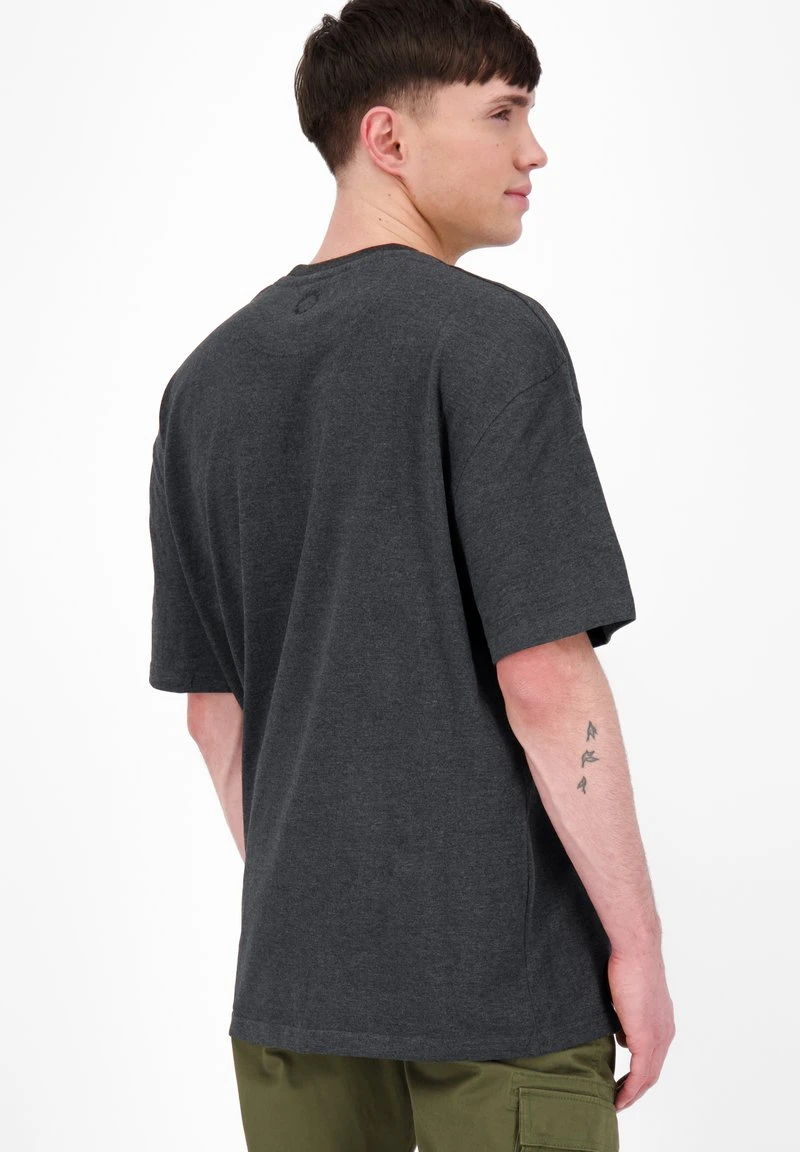 KURZARM - T-Shirt Basic - Moonless Melange 3 KURZARM - T-Shirt Basic - Moonless Melange – Bild 3