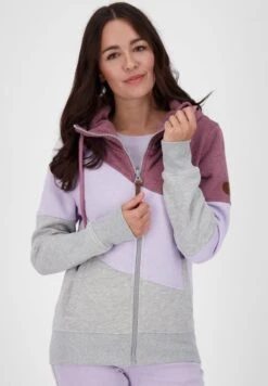 STEFFIAK - Sweatjacke - Mulberry Melange