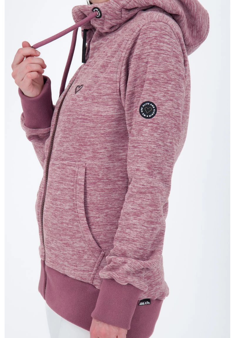 YASMINAK F - Sweatjacke - Mulberry Melange 4 YASMINAK F - Sweatjacke - Mulberry Melange – Bild 4