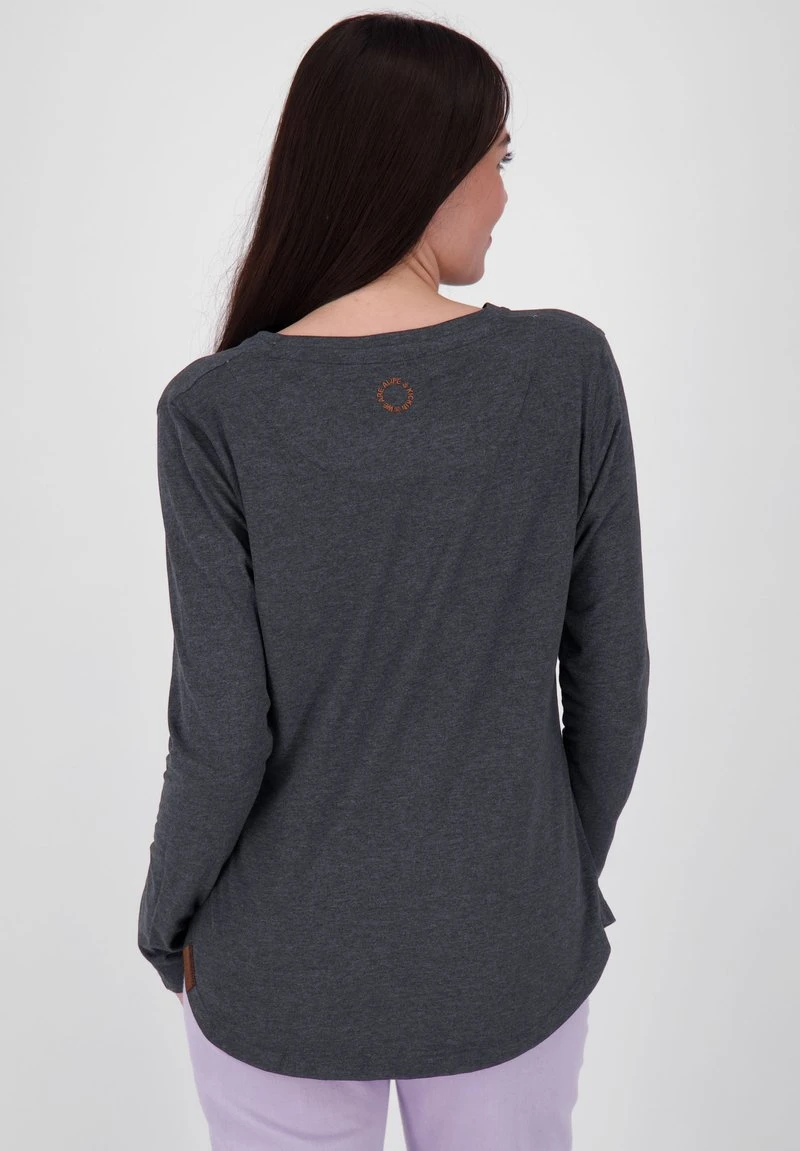 LEAAK A - Langarmshirt - Moonless Melange 3 LEAAK A - Langarmshirt - Moonless Melange – Bild 3