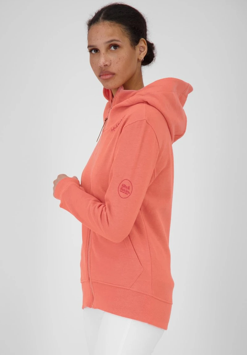 YASMINAAK A - Sweatjacke - Salmon Melange 4 YASMINAAK A - Sweatjacke - Salmon Melange – Bild 4