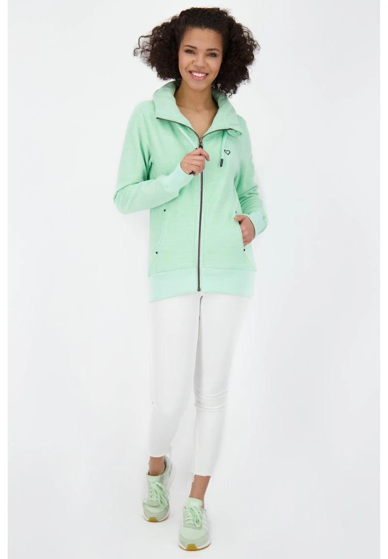 VIVIANAK F - Sweatjacke - Mint Melange 2 VIVIANAK F - Sweatjacke - Mint Melange – Bild 2