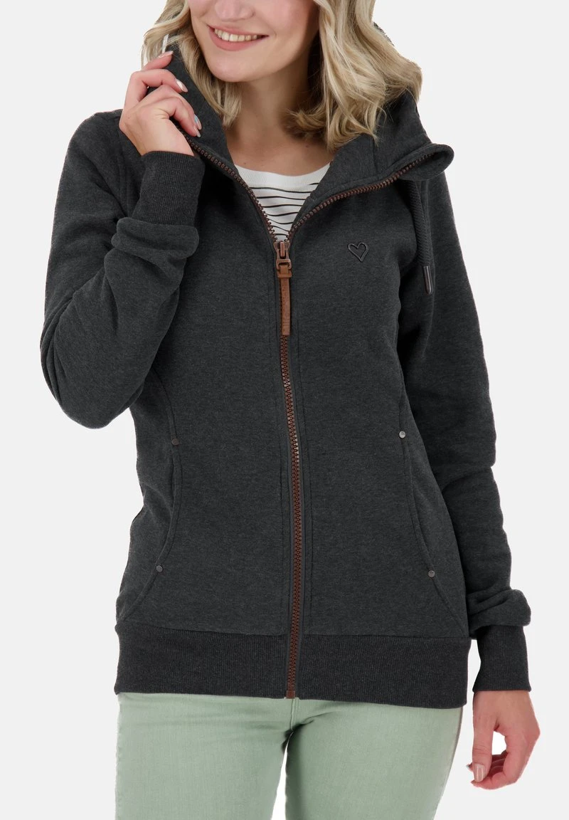 VIVIAN - Sweatjacke - Moonless Melange 5 VIVIAN - Sweatjacke - Moonless Melange – Bild 5