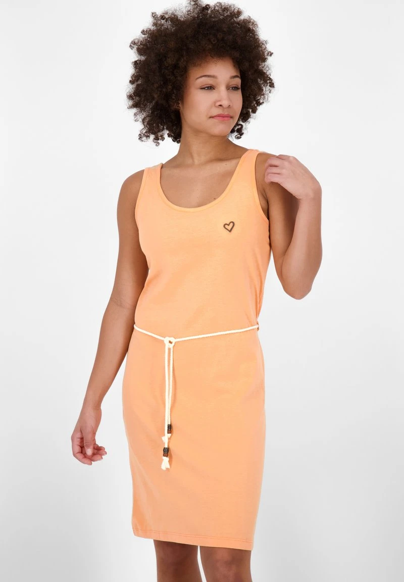 SLEEVELESS - Jerseykleid - Tangerine Melange 1 SLEEVELESS - Jerseykleid - Tangerine Melange