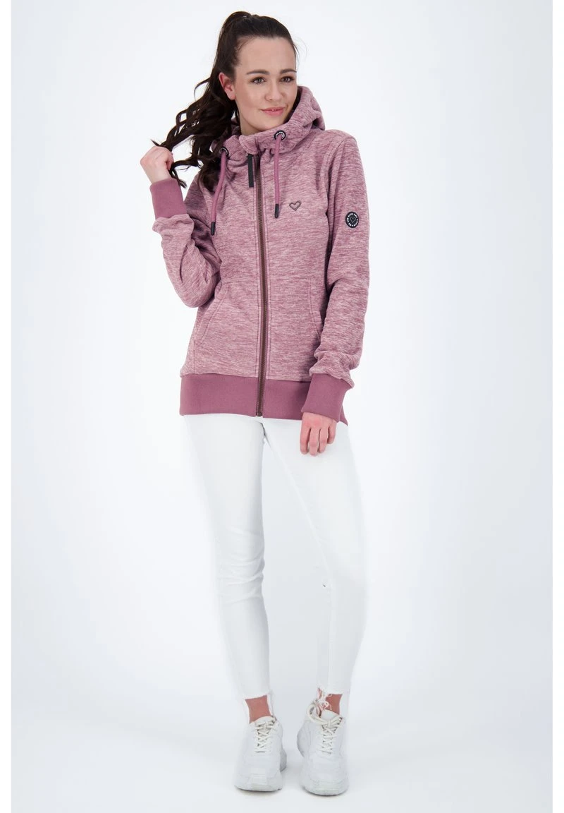 YASMINAK F - Sweatjacke - Mulberry Melange 2 YASMINAK F - Sweatjacke - Mulberry Melange – Bild 2