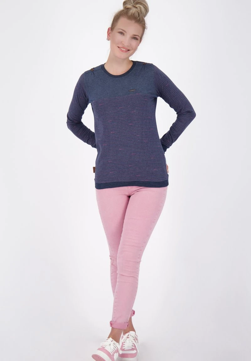 LEONIE - Langarmshirt - Marine Melange 2 LEONIE - Langarmshirt - Marine Melange – Bild 2