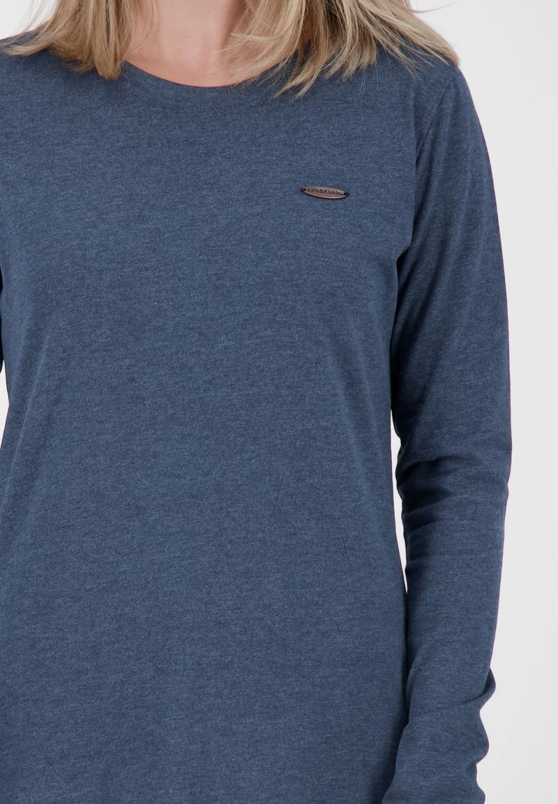 LEAAK A - Langarmshirt - Marine Melange 4 LEAAK A - Langarmshirt - Marine Melange – Bild 4