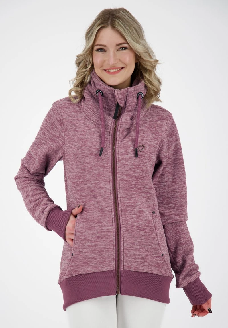 VIVIANAK F - Sweatjacke - Mulberry Melange 1 VIVIANAK F - Sweatjacke - Mulberry Melange