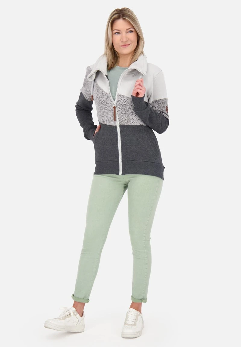 VALERAAK B - Sweatjacke - Moonless Melange 2 VALERAAK B - Sweatjacke - Moonless Melange – Bild 2