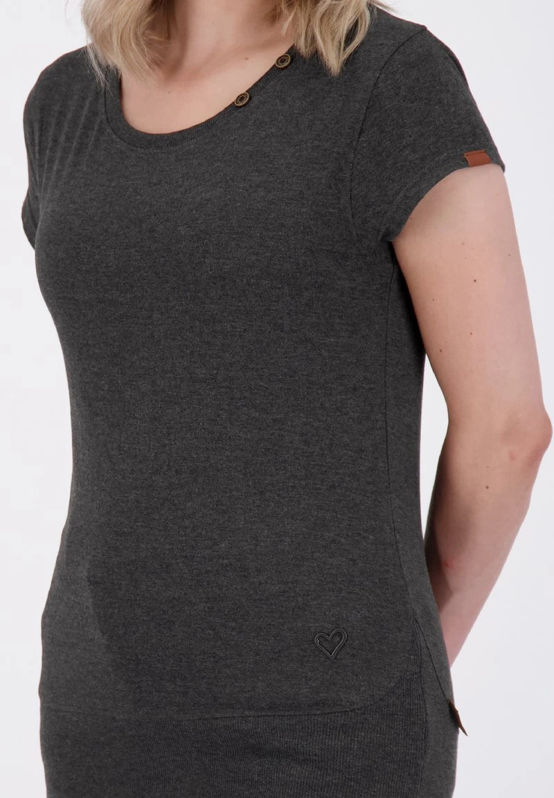 COCO - T-Shirt Basic - Moonless Melange 4 COCO - T-Shirt Basic - Moonless Melange – Bild 4