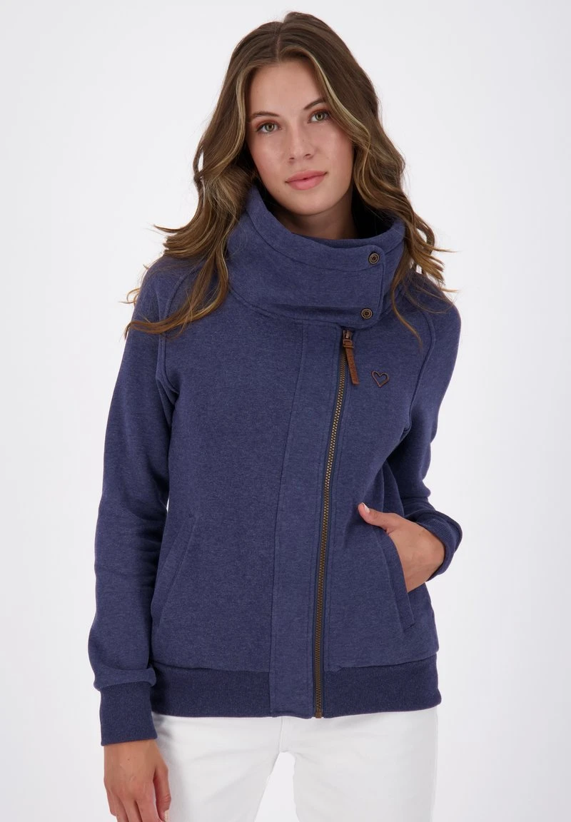 MERTEAK - Sweatjacke - Marine Melange 1 MERTEAK - Sweatjacke - Marine Melange