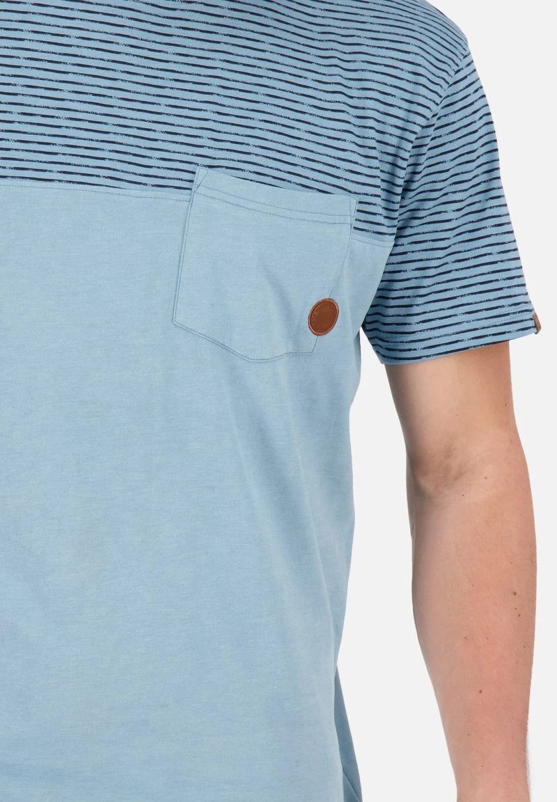 LEOPOLDAK KURZARM - T-Shirt Print - Storm Melange 5 LEOPOLDAK KURZARM - T-Shirt Print - Storm Melange – Bild 5